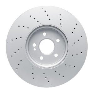 Mercedes-Benz A35 AMG Brake Rotor (1) - Front - R1 Concepts - GeoSPEC Coated Rotor - Drilled - `20-`22